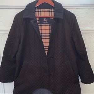 Burberry Black Quilted Coat in 6P
